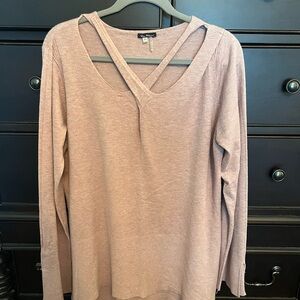 Milano Blush Pink Cut Out Tunic Top